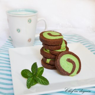peppermint chocolate pinwheel