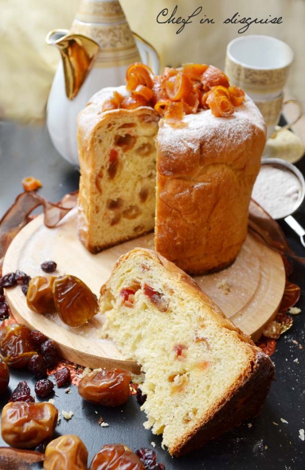 Chef in disguise sliced panettone bread