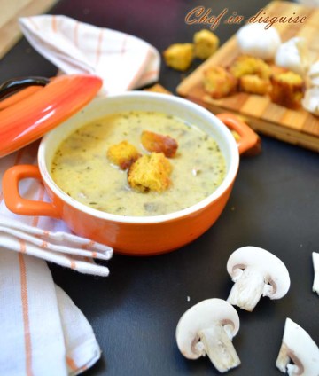 Chef in disguise: garlic mushroom soup