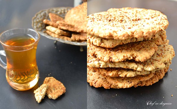 Sweet sesame crackers @chef in disguise