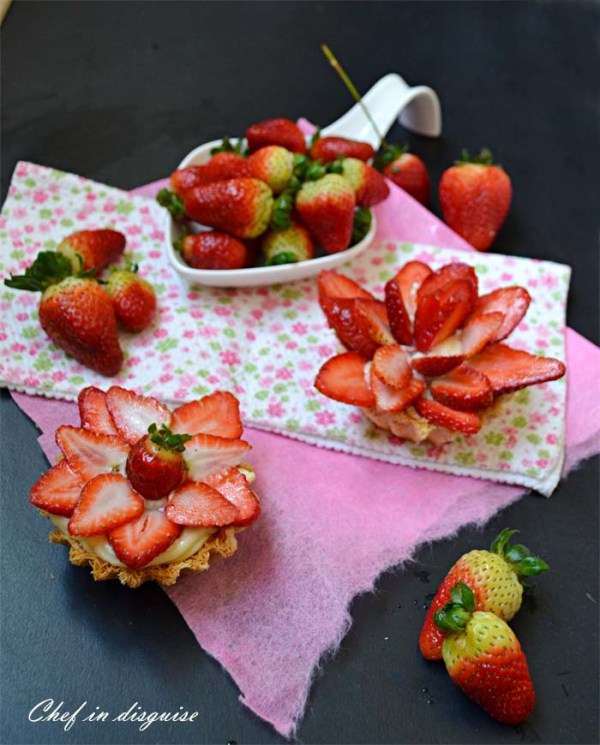 strawberry tart@ chef in disguise`