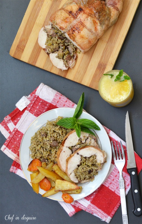 chicken with freekeh
