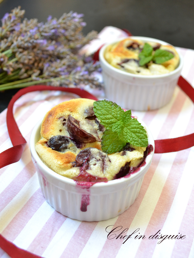 Cherry clafoutis quick, easy and yummy