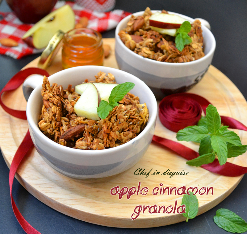 The ultimate apple cinnamon granola