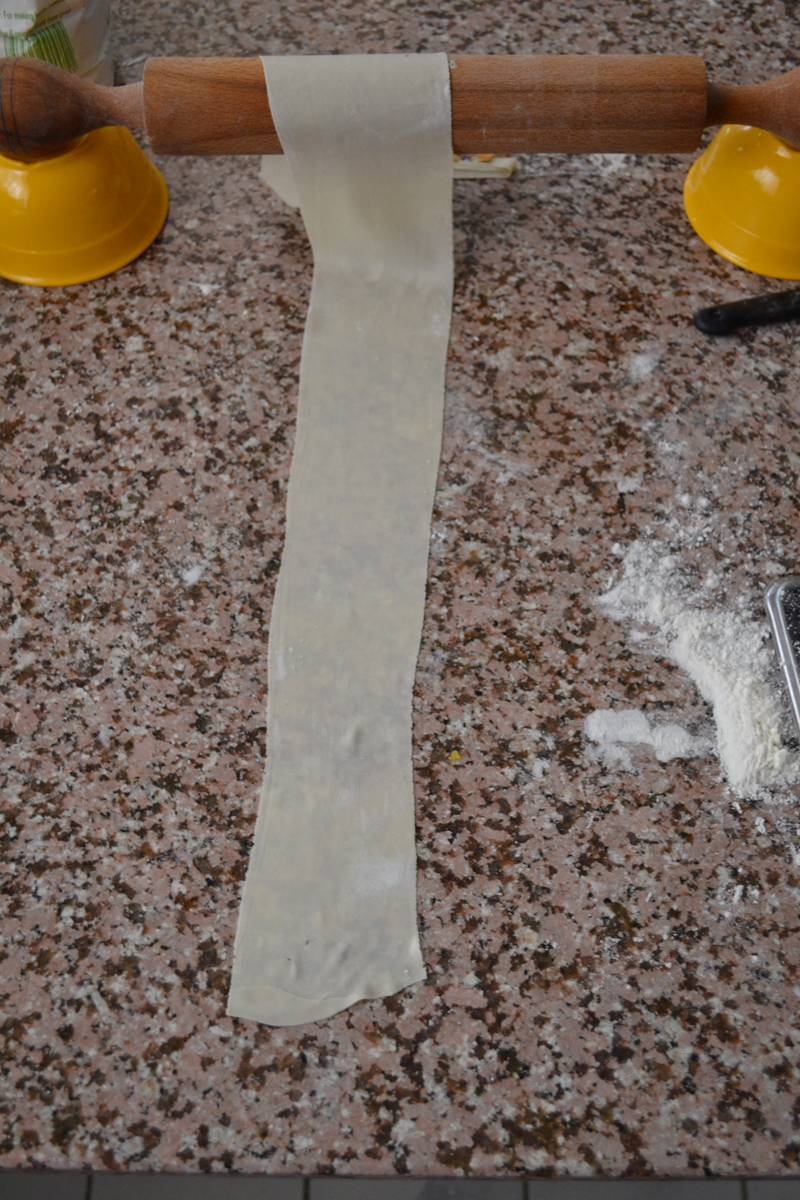 roll as rack for Sfogliatelle Ricci