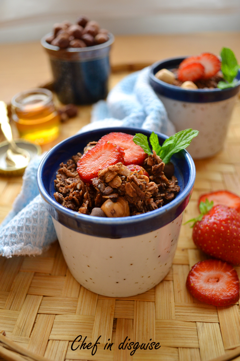 Chocolate granola from chef in disguise