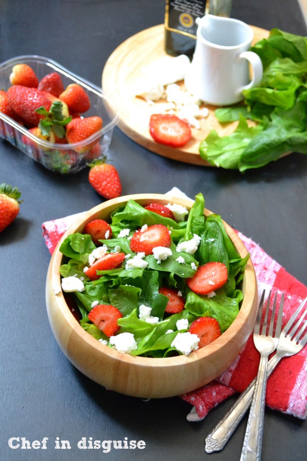 strawberry spinach salad