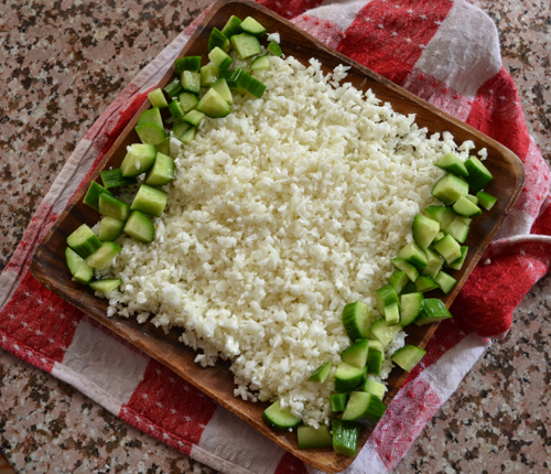 cauliflower rice salad