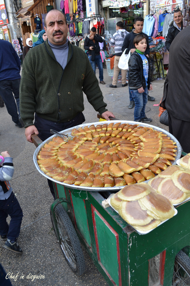 Atayef (kataif or قطايف) are thin and lacy stuffed Arabic pancakes. What sets these pancakes apart is that they are cooked only on one side, the other side is velvety because it is covered with bubbles, this allows the flavors of the filling to permeate the atayef. 