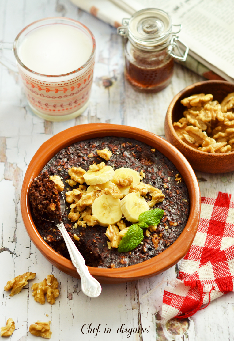 Mexican chocolate baked oatmeal