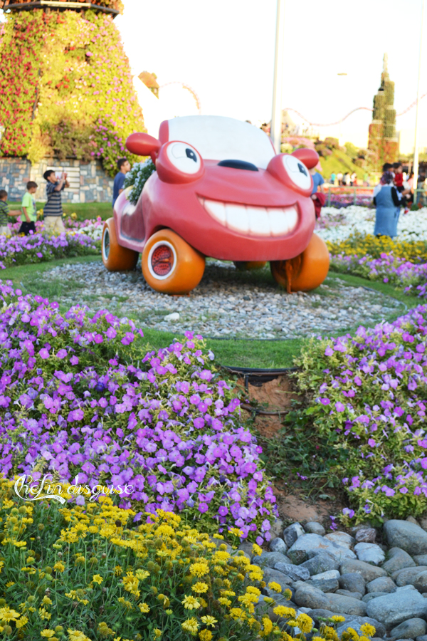 cars at dubai miracle garden