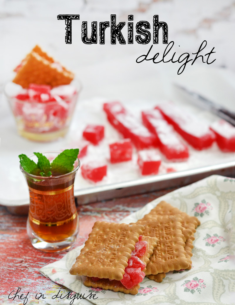 Strawberry turkish delight