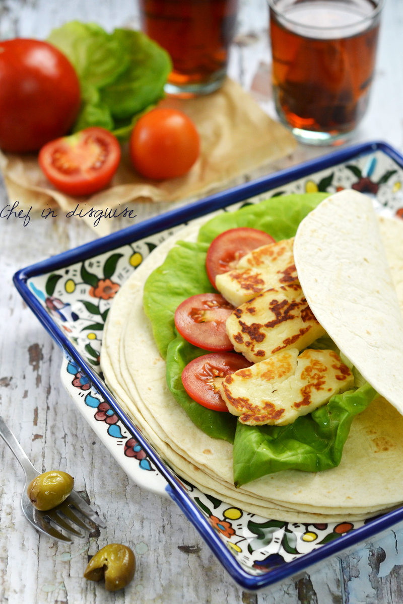 halloumi wrap for breakfast