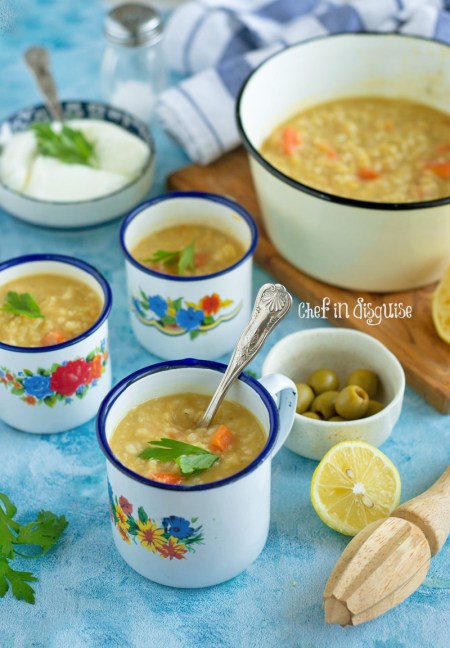 Lentil and bulgur vegetable soup