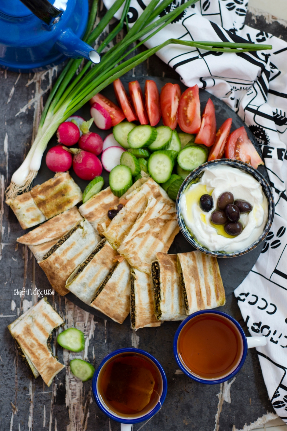 Breakfast platter with Zaatar toasted sandwiches.jpg