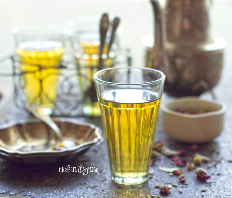 Zhorat, a blend of middle eastern herbs and flower tea