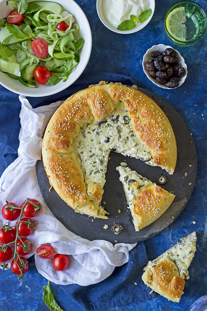 labneh and cheese galette