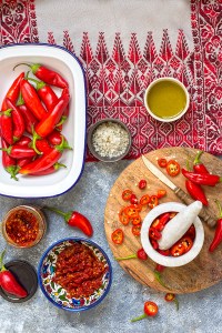 Palestinian shatta (red chili paste)